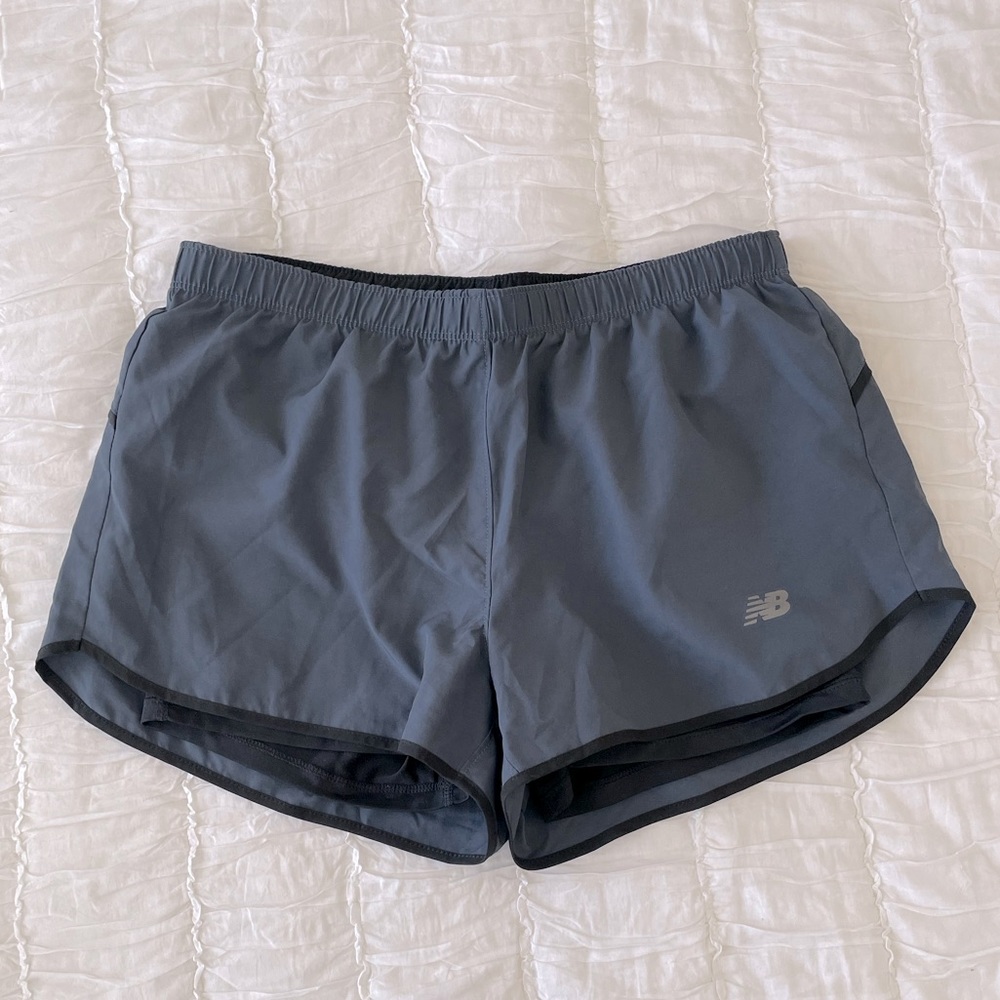 Slate Blue New Balance Athletic Shorts
